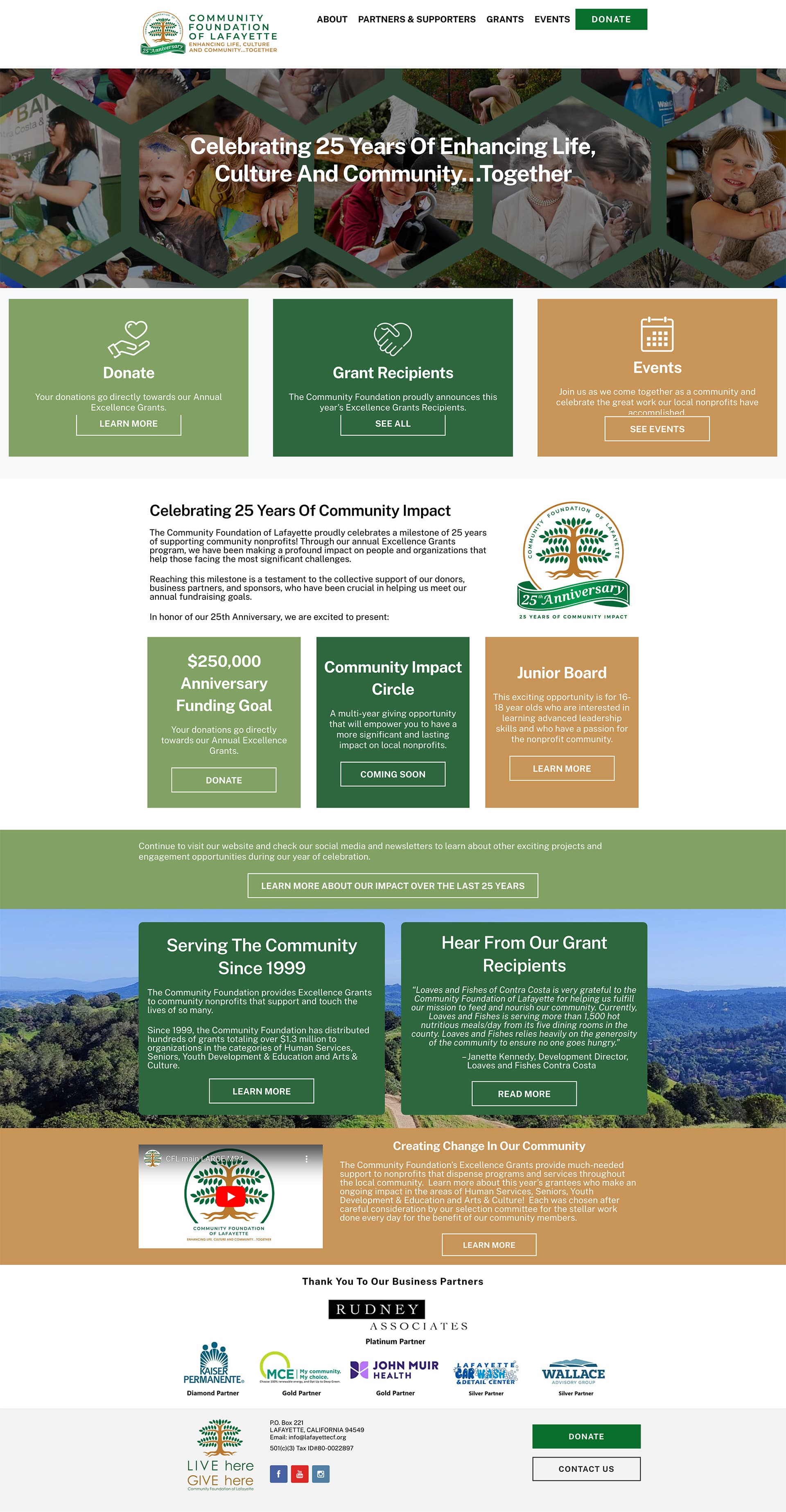 Community Foundation Lafayette Website