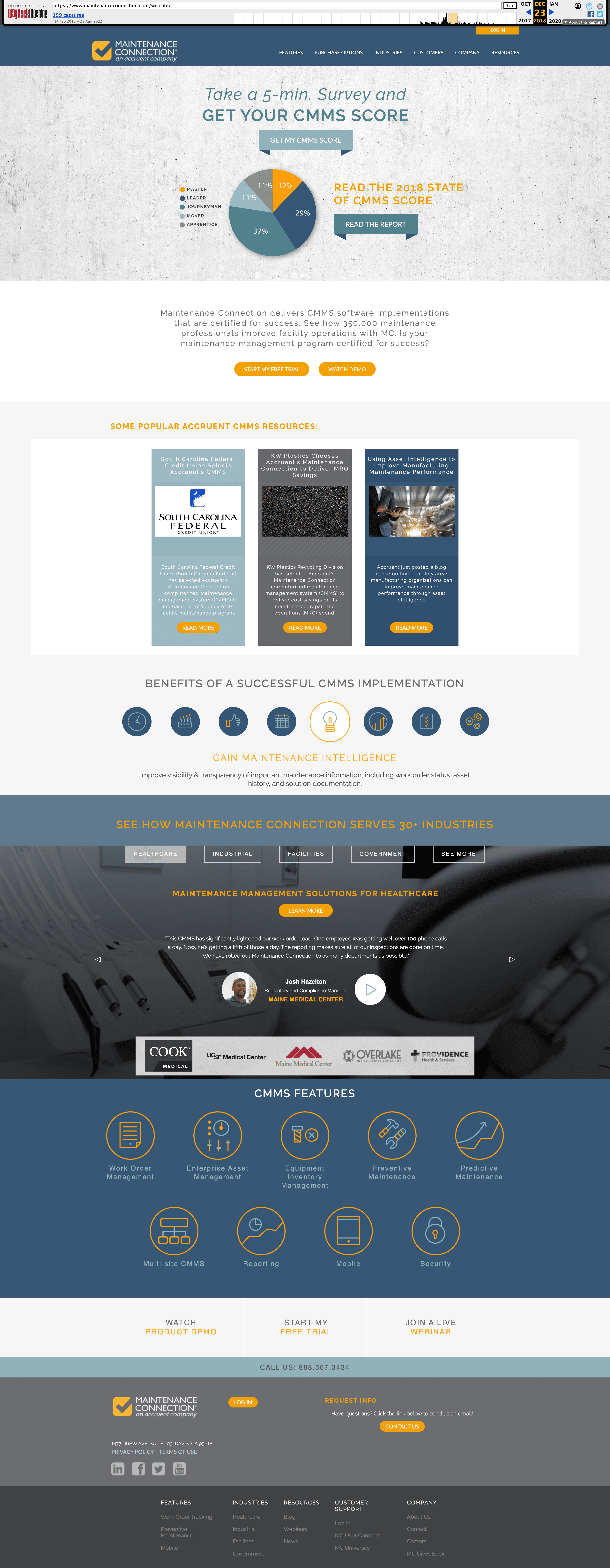 Screencapture web archive org web 20181223181306 https www maintenanceconnection com website 2024 01 08 10 45 27
